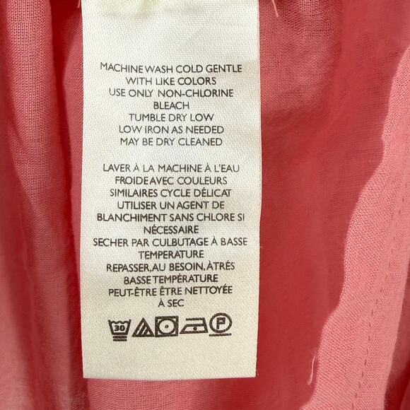 Free People Luna Top Mauve Glow Pink Lace Boho Peasant Shirt Women's Size Large - Picture 8 of 9